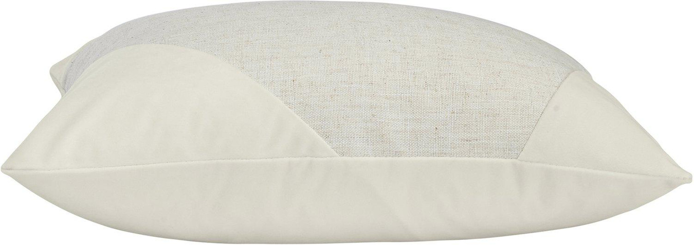 Kuddfodral Inger i sammet Vit