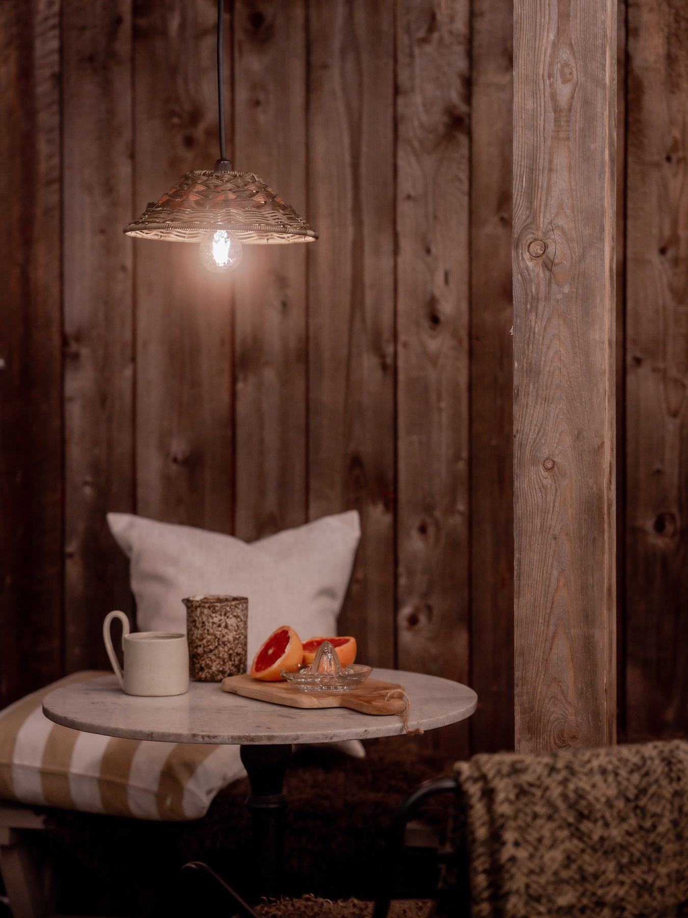 Pendant lamp Lisen Outdoor Natural 27 cm