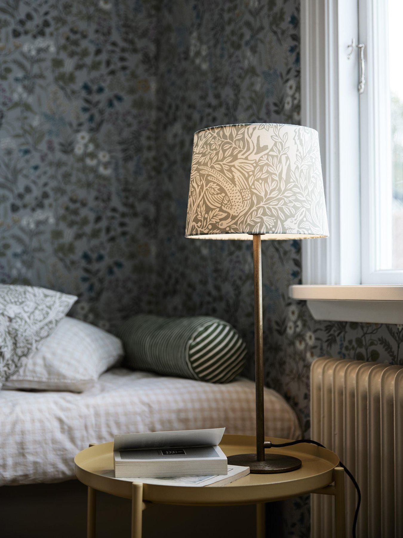 Bordslampa Base med lampskärm Eldertree Grön 58 cm