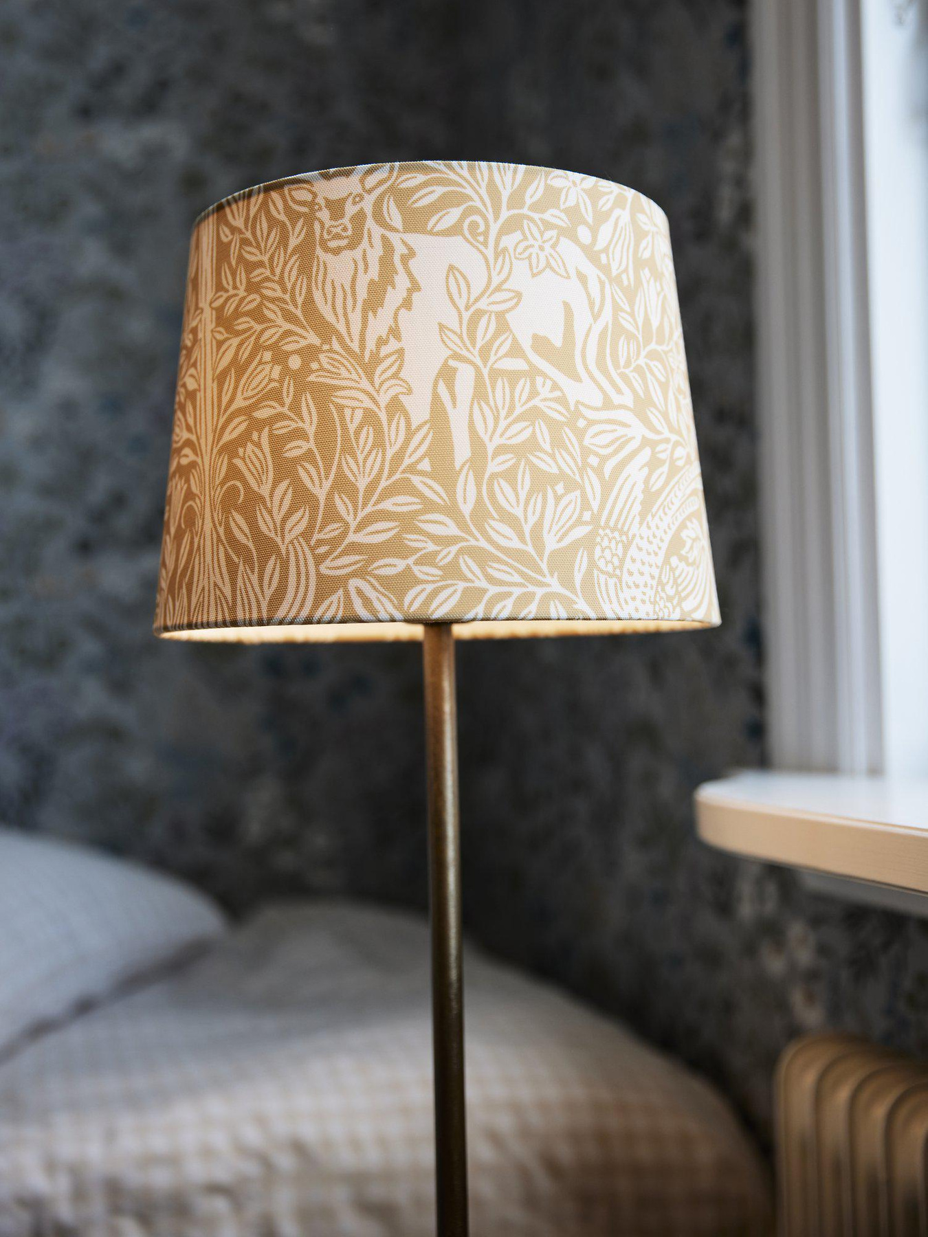Bordslampa Base med lampskärm Eldertree Gul 58 cm