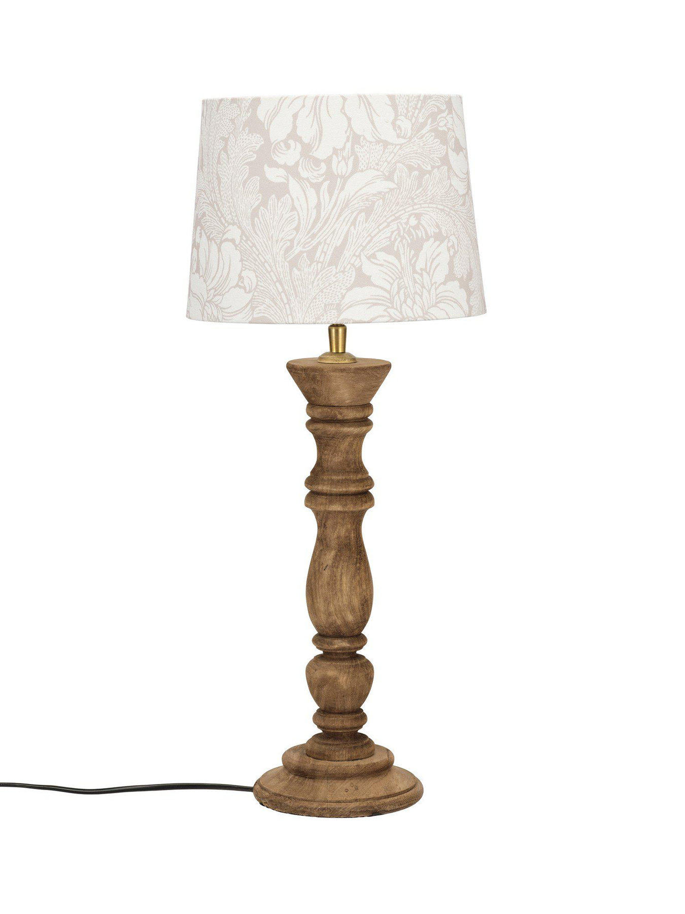 Bordslampa Lodge med lampskärm Acanthus Beige 59 cm