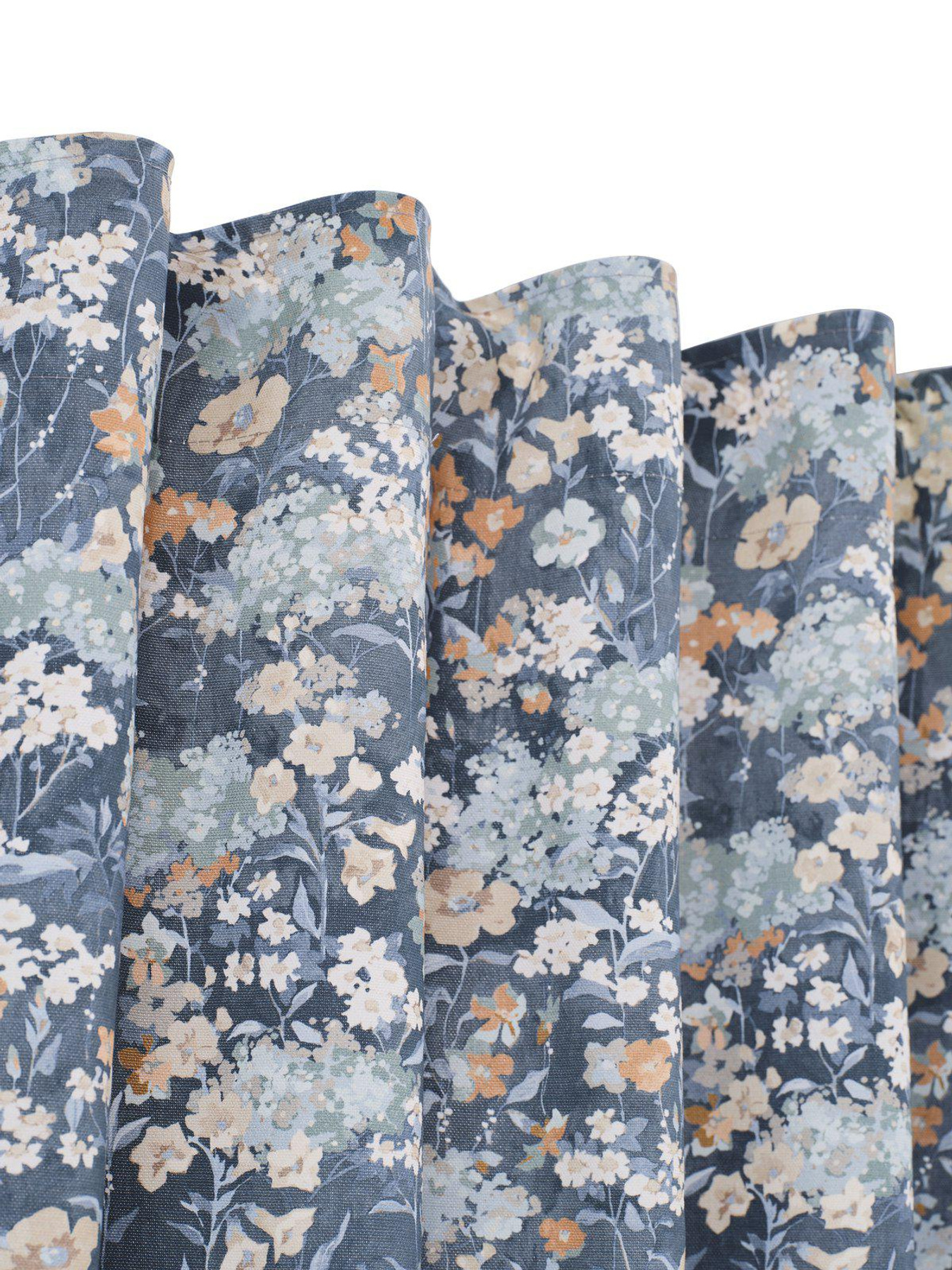 Gardintyg Äng - metervara Blå