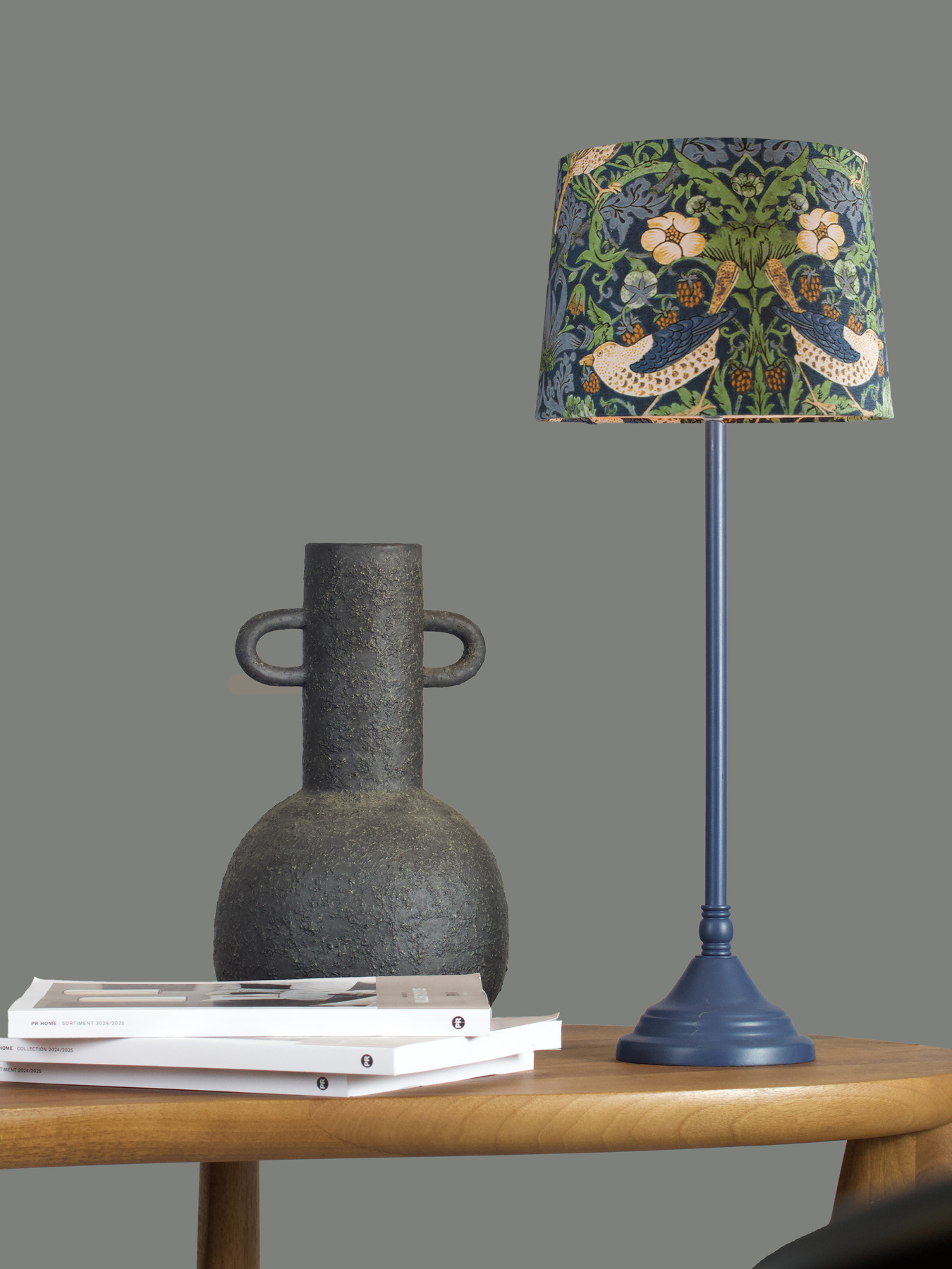 Tove tablelamp with Vilja shade Blue 56 cm