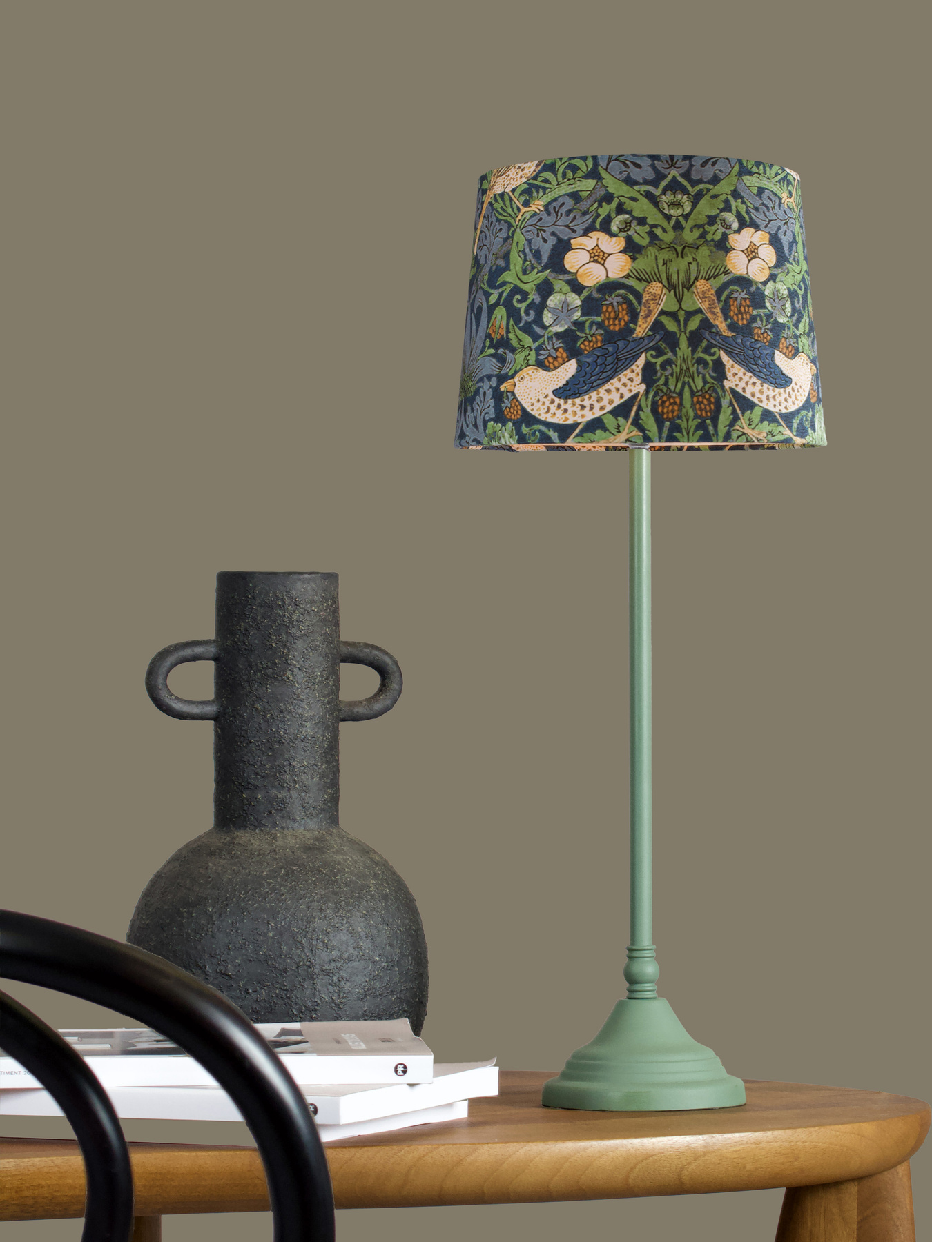Tove tablelamp with Vilja shade Green 56 cm