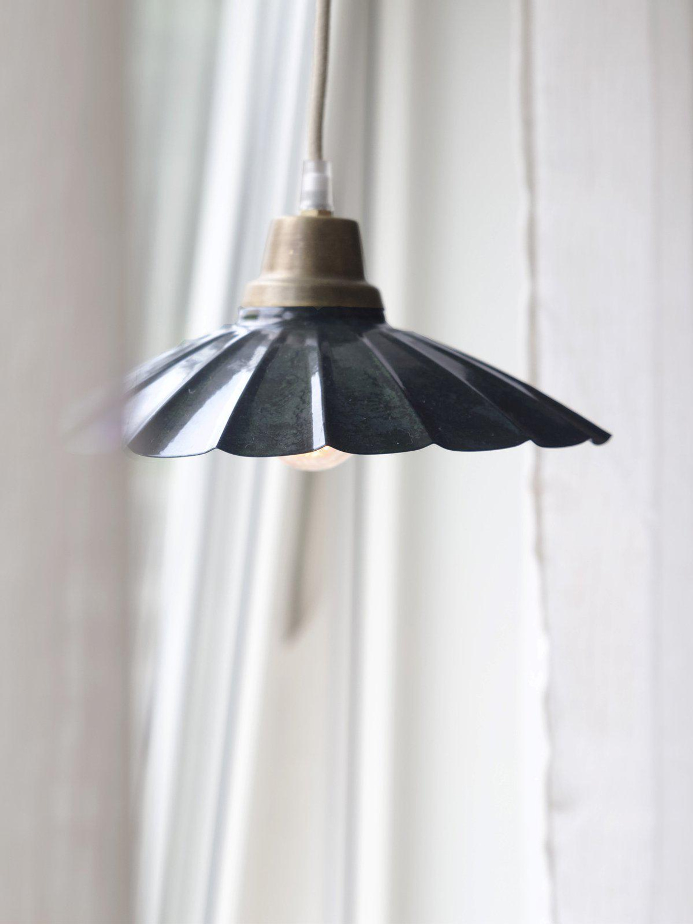 Fönsterlampa Ester Blå 24 cm