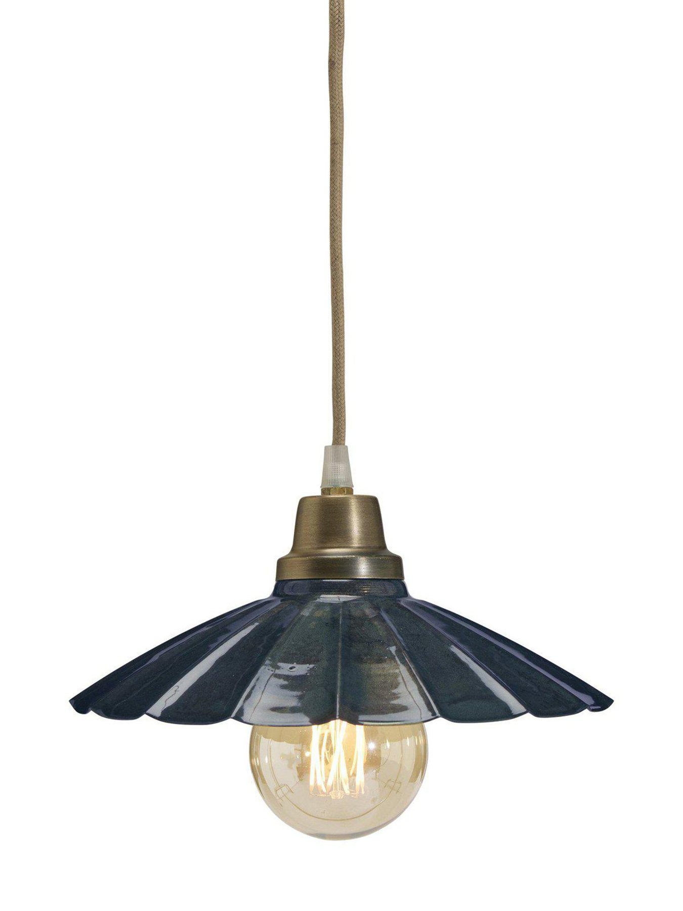 Fönsterlampa Ester Blå 24 cm