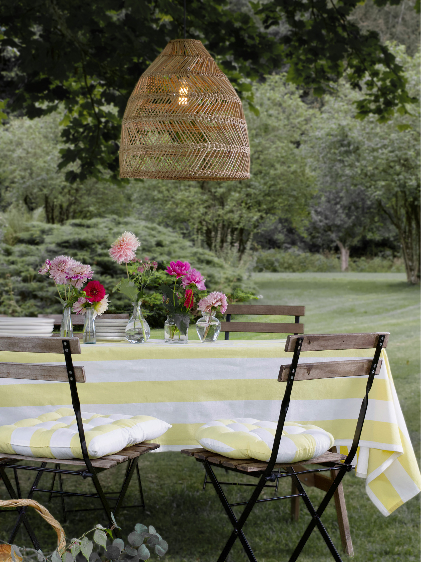 Pendant lamp Maja outdoor Natural 53 cm